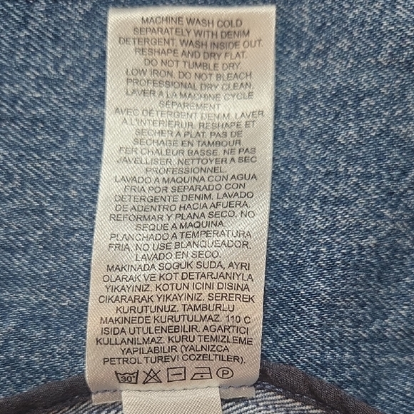 Tibi Denim Sleeveless Button Front Top Size 10 Minimalist Cotton - Picture 8 of 9